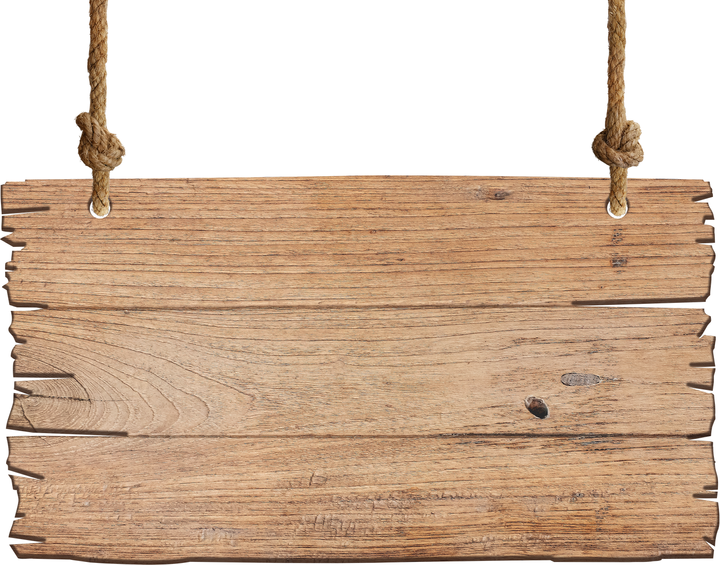 Brown Wooden Sign for Hanging. Signpost and Billboards Concept